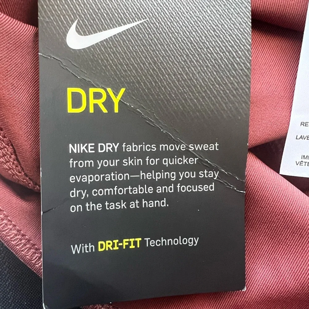 The Nike One Tight Fit Mid Rise 7/8 Length Shimmer Leggings Sz S Polyester Blend - Picture 12 of 13